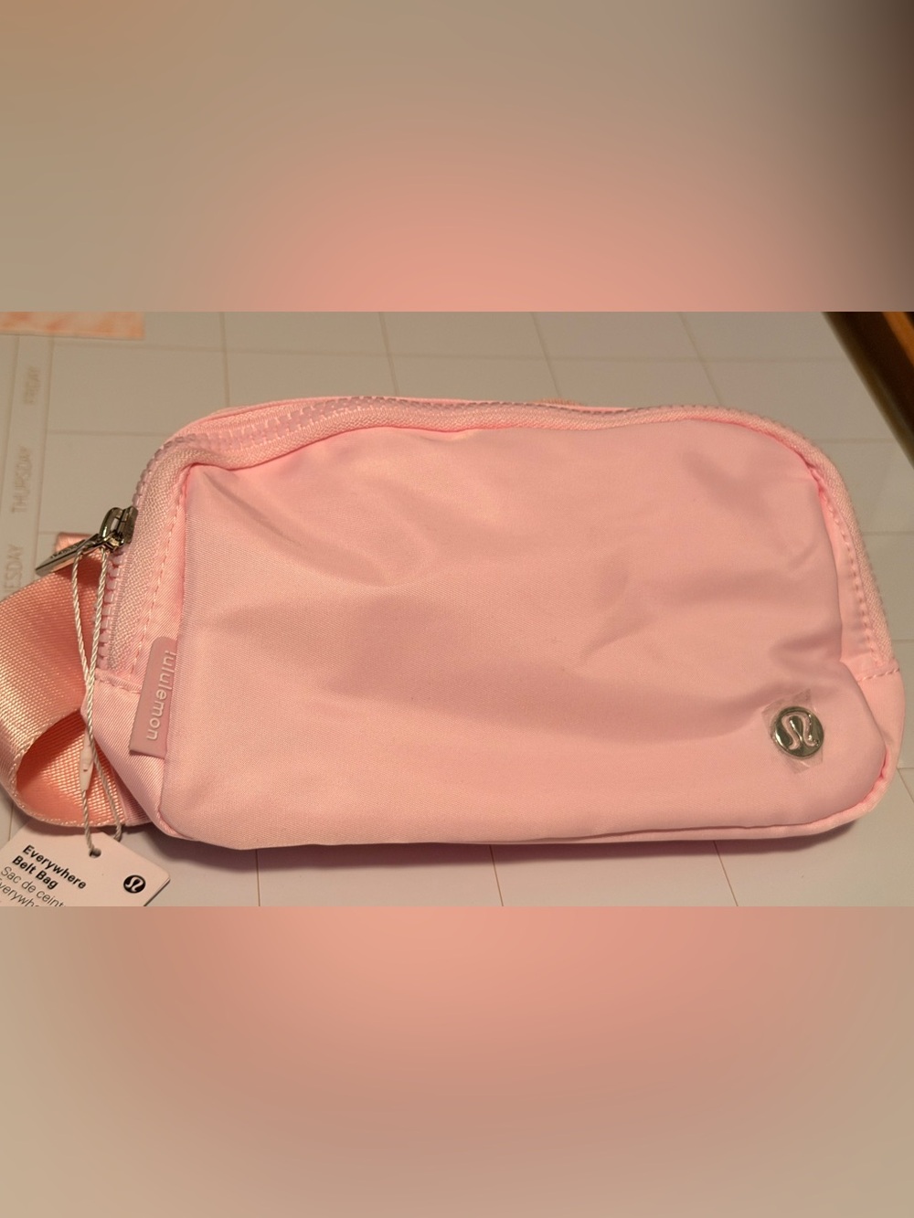 lululemon athletica Light Pink Everyday belt Crossbody Bag